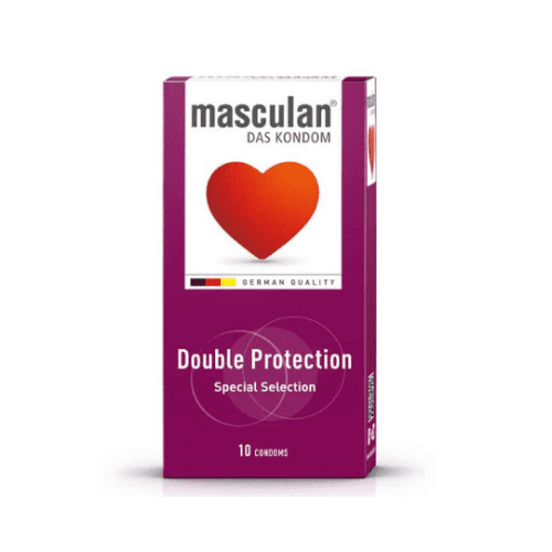 ماسكولان واقي ذكري حماية مزدوجة - 10 قطع