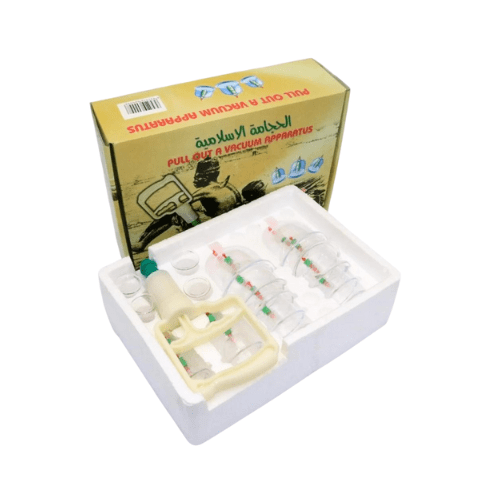 حجامة 12 كاسة مع يد عريض