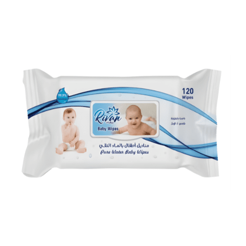 ريفان مناديل مبللة بالماء النقي 120 منديل