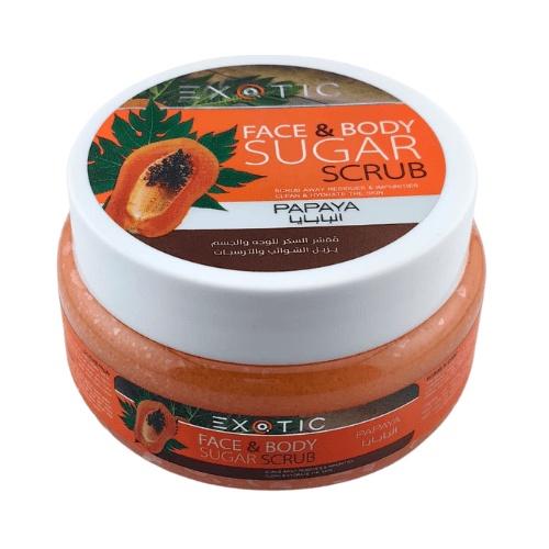 مقشر السكر للوجه والجسم بالباباي