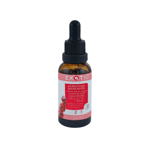 سيرم مركز للوجه والعين بخلاصة بياض الثلج المغربي