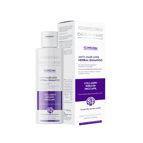 ديرمونيك شامبو ضد تساقط الشعر بالكولاجين والكيراتين 400 مل