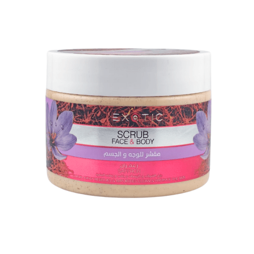 مقشر للوجه والجسم بالزعفران 400 مل