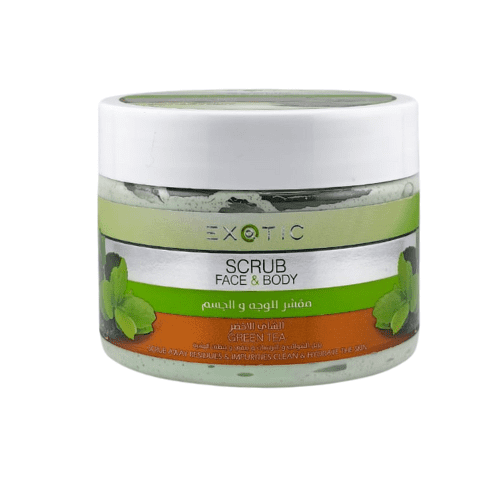 مقشر للوجه والجسم بالشاي الاخضر 400 مل