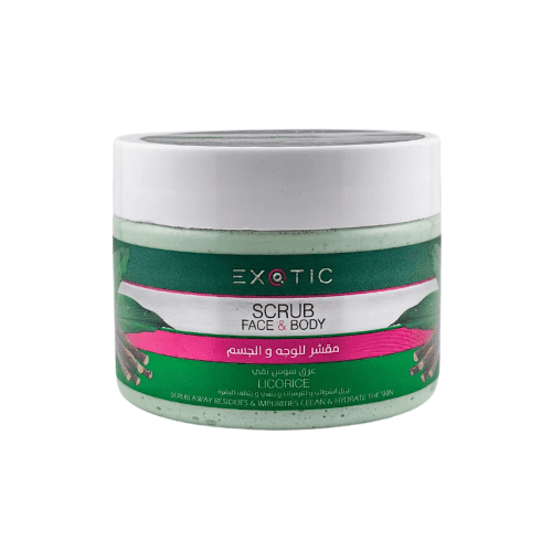 مقشر للوجه والجسم بالعرق سوس 400 مل